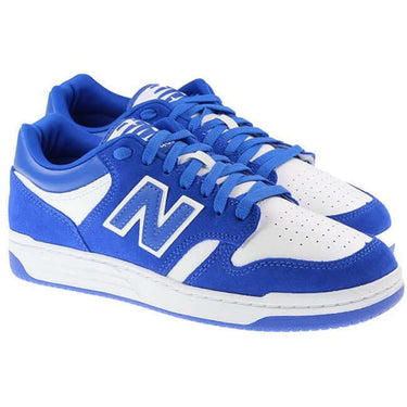 New Balance Trainers Mens 480 Low Leather Marine Blue For:Men, Type:Trainers