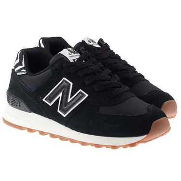 New Balance Trainers Womens 574 Animal Print Black For:Women, Type:Trainers