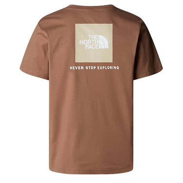 The North Face Mens Redbox T shirt Latte-Gravel by North Face - Everyday Comfort with comfort, quality and modern style