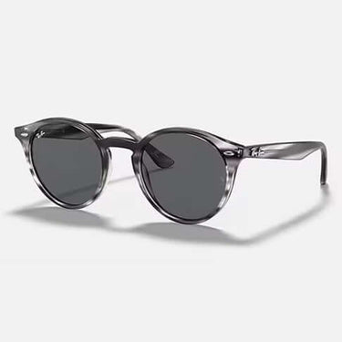 Ray-Ban Sunglasses RB2180 Polished Striped Grey Havana / Grey Classic by Ray-Ban - Classic Footwear with comfort, quality and modern style