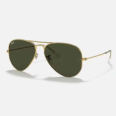 Ray-Ban Sunglasses Aviator Classic Polished Arista Gold / G-15 Green by Ray-Ban - Timeless Look with comfort, quality and modern style