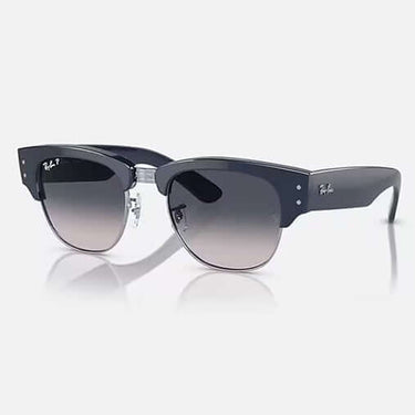 Ray-Ban Sunglasses Mega Clubmaster Polished Blue On Silver / Blue Polarised by Ray-Ban - Classic Footwear with comfort, quality and modern style