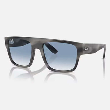 Ray-Ban Sunglasses Drifter Polished Striped Grey / Clear & Blue by Ray-Ban - Durable Design with comfort, quality and modern style