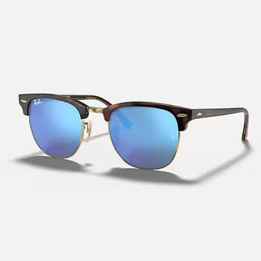 Ray-Ban Sunglasses Clubmaster Flash Lenses Matte Havana On Gold / Blue Flash by Ray-Ban - Everyday Comfort with comfort, quality and modern style