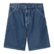 Carhartt WIP Mens Simple Shorts Blue, Stone Washed