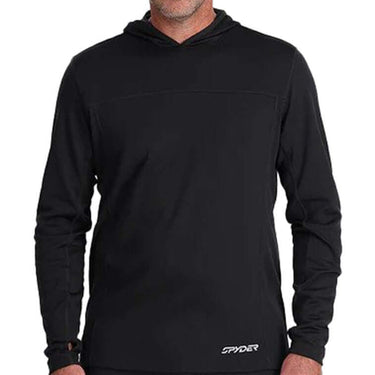 Spyder Mens Charger Hoodie Black For:Men, Type:Hoodies, Type:Ski Clothing
