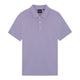 Lyle and Scott Mens Superfine Polo Shirt Floral Violet