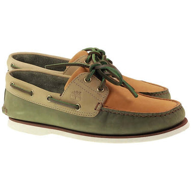 Timberland Boots Mens Classic Boat Shoe Dark Green Nubuck Multi For:Men, Type:Boots & Shoes