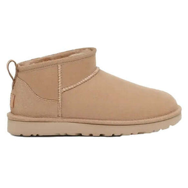 Ugg Boots Womens Classic Ultra Mini Sand by Ugg - Timeless Look with comfort, quality and modern style