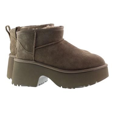 Ugg Boots Womens Classic Ultra Mini New Heights Boot Hickory by Ugg - Classic Footwear with comfort, quality and modern style