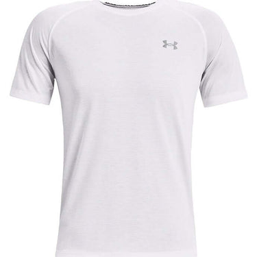 Under Armour Mens Streaker Run T Shirt White Reflective For:Men, Type:T-Shirts & Vests