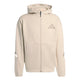 Adidas Mens Z.N.E. Full-Zip Hooded Track Jacket Crystal Linen