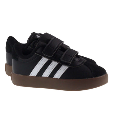 Adidas Infants VL Court 3.0 Black White For:Boys, For:Girls, For:Kids, Type:Shoes - Infant Age 1 - 5