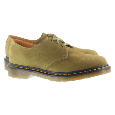 Dr Martens Shoes Mens 1461 Suede Muted Olive For:Men, Type:Boots & Shoes