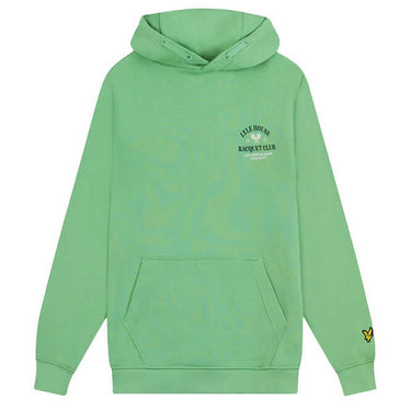 Lyle and Scott Kids Racquet Club Graphic Hoodie Lawn Green by Lyle And Scott - Everyday Comfort with comfort, quality and modern style