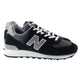New Balance Trainers Mens 574 Black and Shadow Grey