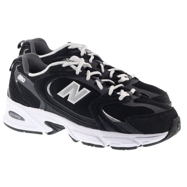 New Balance Trainers Mens 530 Black with magnet and silver metallic For:Men, Type:Trainers
