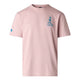 The North Face Mens Alien Relaxed Graphic T-Shirt Metal Pink
