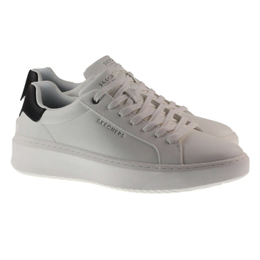 Skechers Trainers Mens Court Break White For:Men, Type:Trainers