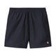 Carhartt WIP Mens Chase Swim Trunks Dark Navy/ Gold