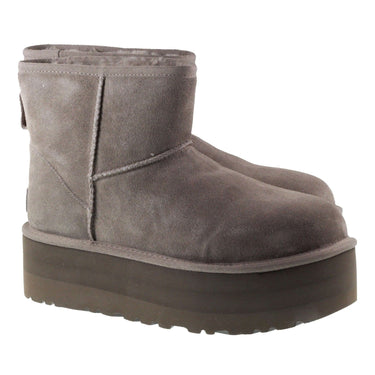 Ugg Boots Womens Classic Mini Platform Smoke Plume For:Women, Type:Boots & Shoes