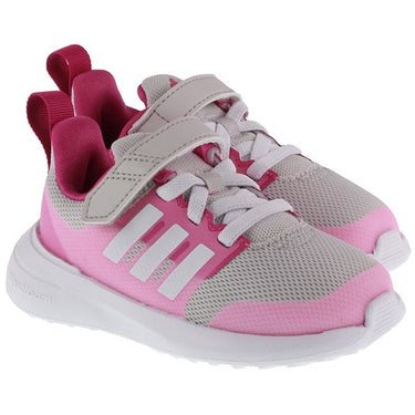 Adidas Infant FortaRun 2.0 Grey Cloud White Beam Pink For:Girls, For:Kids, Type:Shoes - Infant Age 1 - 5