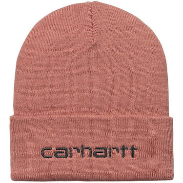 Carhartt WIP Accessories Script Beanie Ochre Misty Blush Vulcan For:Men, Type:Hats & Caps