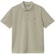 Carhartt WIP Mens Chase Pique Polo Agave Gold