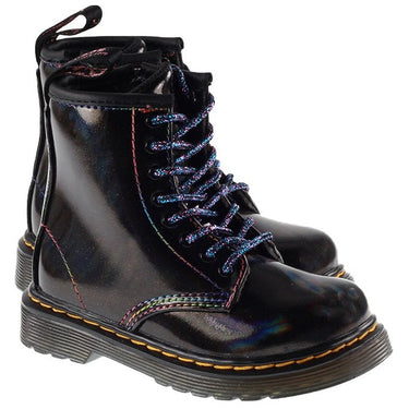 Dr Martens Shoes Infants 1460 Black Lightshow For:Girls, For:Kids, Type:Shoes - Infant Age 1 - 5