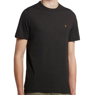 Farah Mens Danny Organic Cotton T Shirt Black For:Men, Type:T-Shirts & Vests