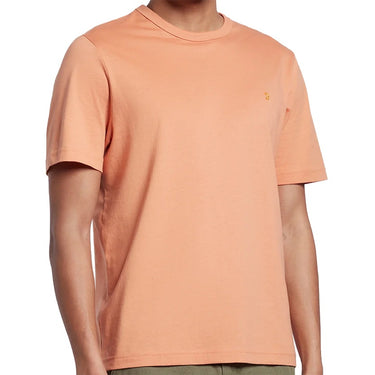 Farah Mens Danny Organic Cotton T Shirt Mandarin For:Men, Type:T-Shirts & Vests