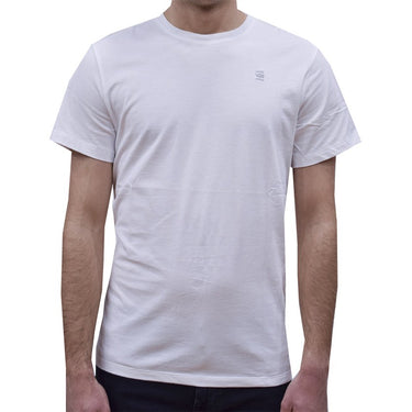 G Star Raw Mens Base T Shirt White For:Men, Type:T-Shirts & Vests