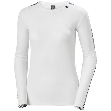Helly Hansen Womens Lifa Crew White For:Women, Type:Ski Clothing, Type:Ski Thermals