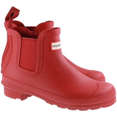 Hunter Wellies Womens Original Chelsea Boot Military Red For:Women, Type:Welly Boots