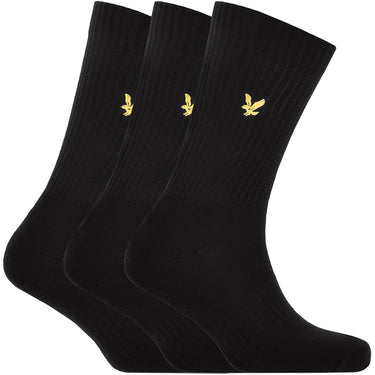 Lyle and Scott Accessories Hamilton Socks 3 Pack Black For:Men, Type:Socks