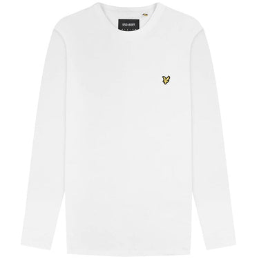 Lyle and Scott Mens Long Sleeve Plain T Shirt White For:Men, Type:T-Shirts & Vests