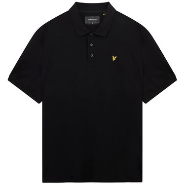 Lyle and Scott Mens Plain Polo Shirt Jet Black For:Men, Type:Polo Shirts