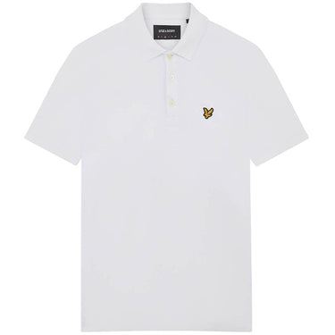Lyle and Scott Mens Plain Polo Shirt White For:Men, Type:Polo Shirts