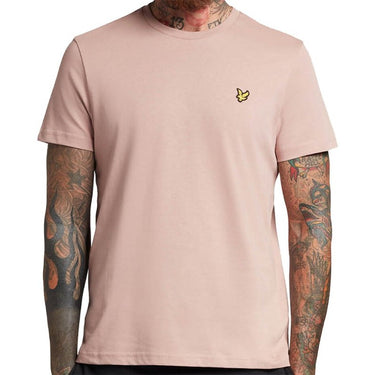 Lyle and Scott Mens Plain T Shirt Mauve Dusk For:Men, Type:T-Shirts & Vests