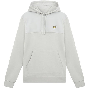 Lyle and Scott Mens Softshell Panel Hooded Sweatshirt Cold Grey For:Men, Type:Hoodies