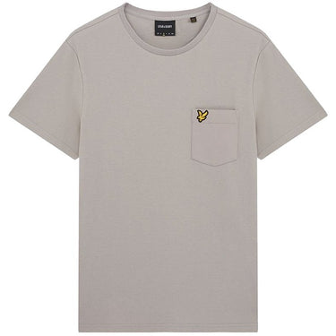 Lyle and Scott Mens Softshell Pocket T Shirt Cold Grey For:Men, Type:T-Shirts & Vests