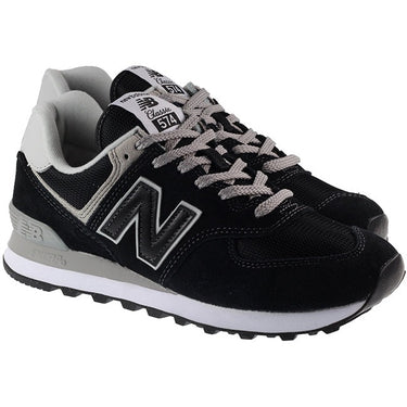 New Balance Trainers Mens 574 Black White For:Men, Type:Trainers