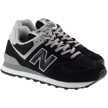 New Balance Trainers Womens 574 Black White For:Women, Type:Trainers