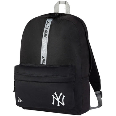 New Era Accessories NY Yankees MLB Logo Stripe Backpack Black mens, Type:Bags & Backpacks