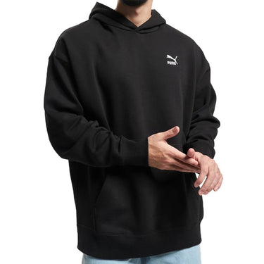Puma Mens Classics Relaxed Hoodie Black For:Men, Type:Hoodies