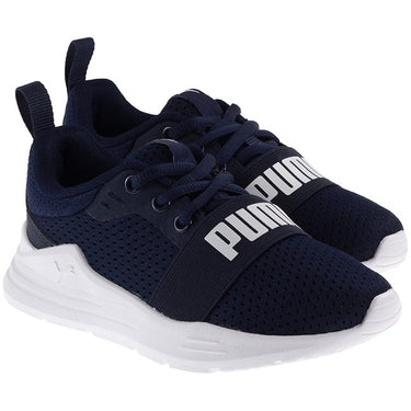 Puma Trainers Kids Wired Run Peacoat White For:Kids, Type:Shoes - Kids Age 6 - 10