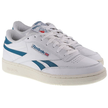 Reebok Trainers Mens Club C Revenge Cloud White Steely Blue S23-R Chalk For:Men, Type:Trainers