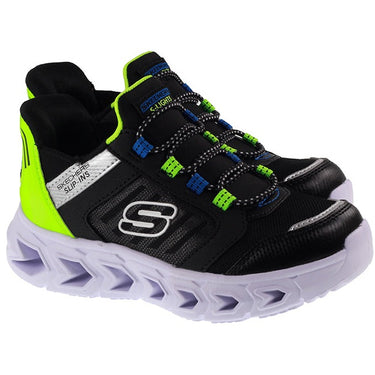 Skechers Trainers Kids Slip Ins Hypno Flash 2.0 Odelux Black Lime For:Boys, For:Girls, For:Kids, Type:Shoes - Kids Age 6 - 10 , Type:Trainers
