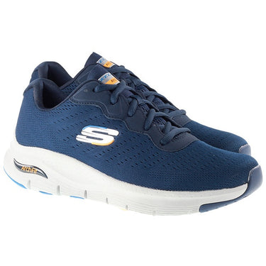 Skechers Trainers Mens Arch Fit Infinity Cool Navy Grey For:Men, Type:Trainers