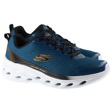 Skechers Trainers Mens Glide Step Swift Frayment Teal Black For:Men, Type:Trainers